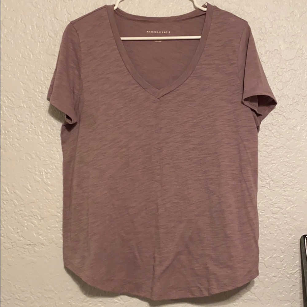 Purple America Eagle Basic Tee